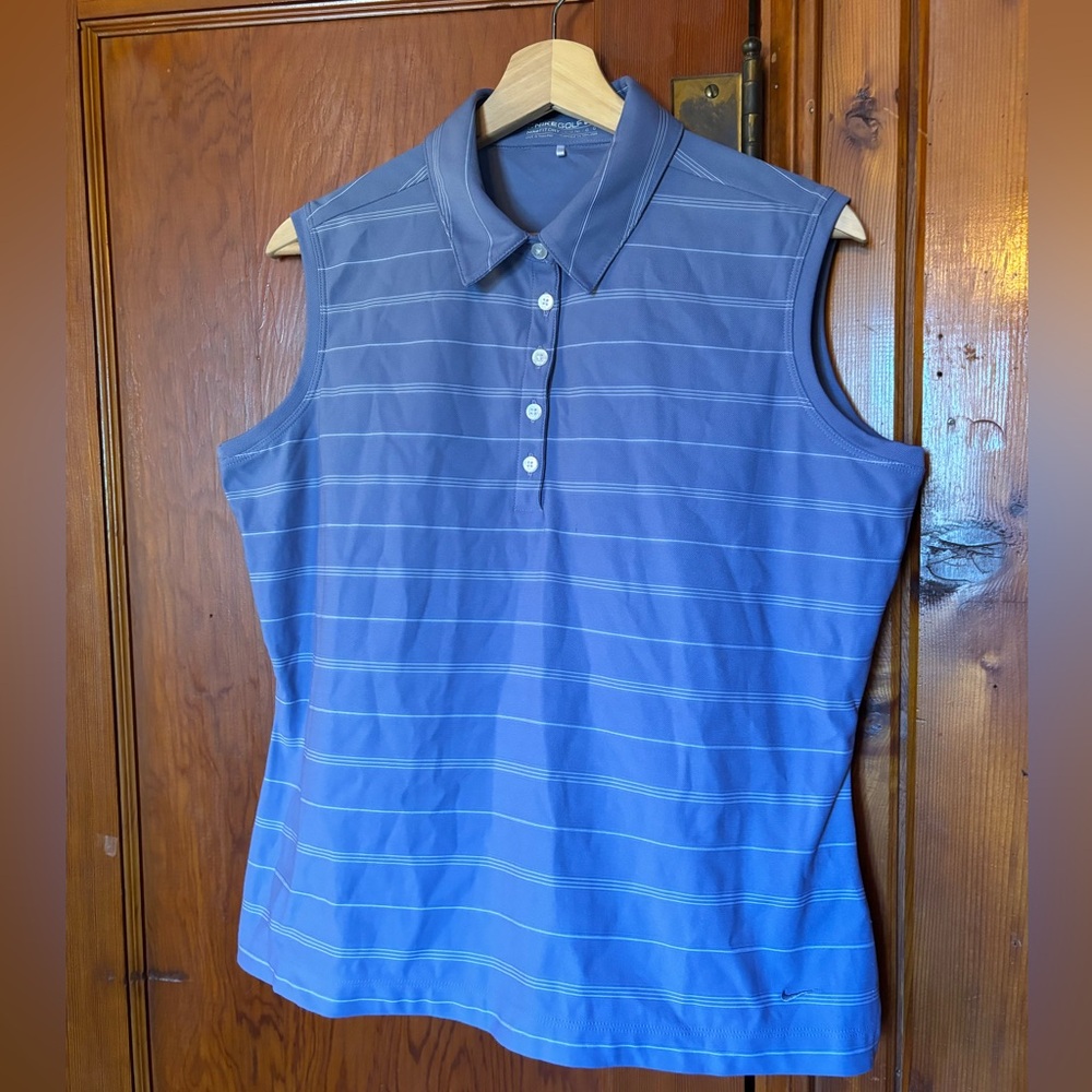 Lavender Nike sleeveless golf shirt
